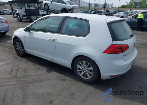 2015 Volkswagen Golf Tsi S 2-Door из США, поврежденный, VIN 3VW817AU1FM023073